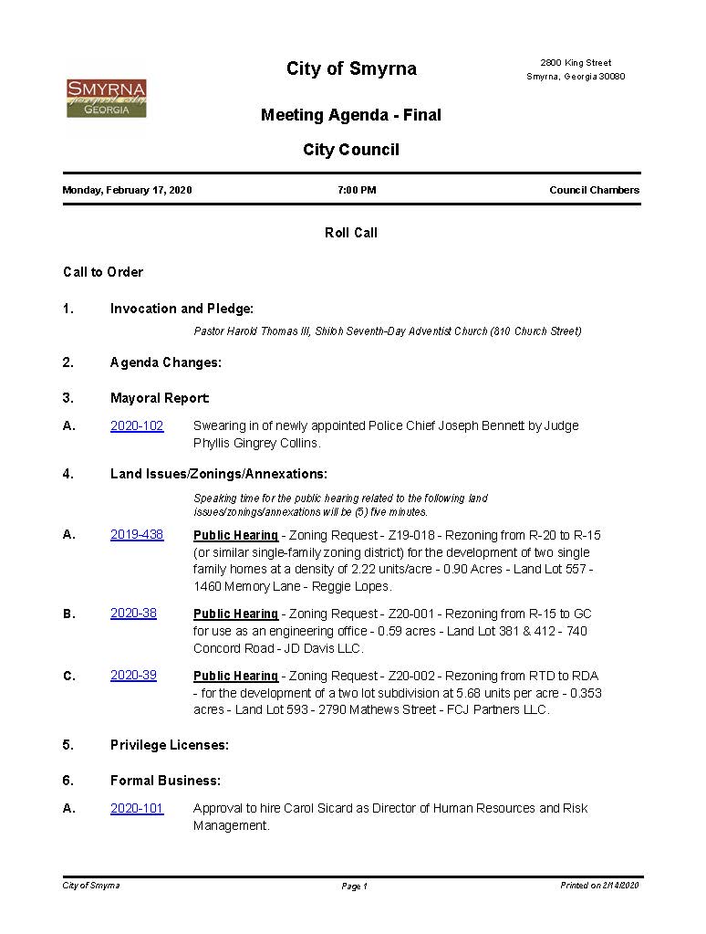 02.17.2020 Agenda_Page_1