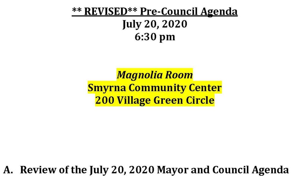 07-20-2020 Pre-Council REVISED