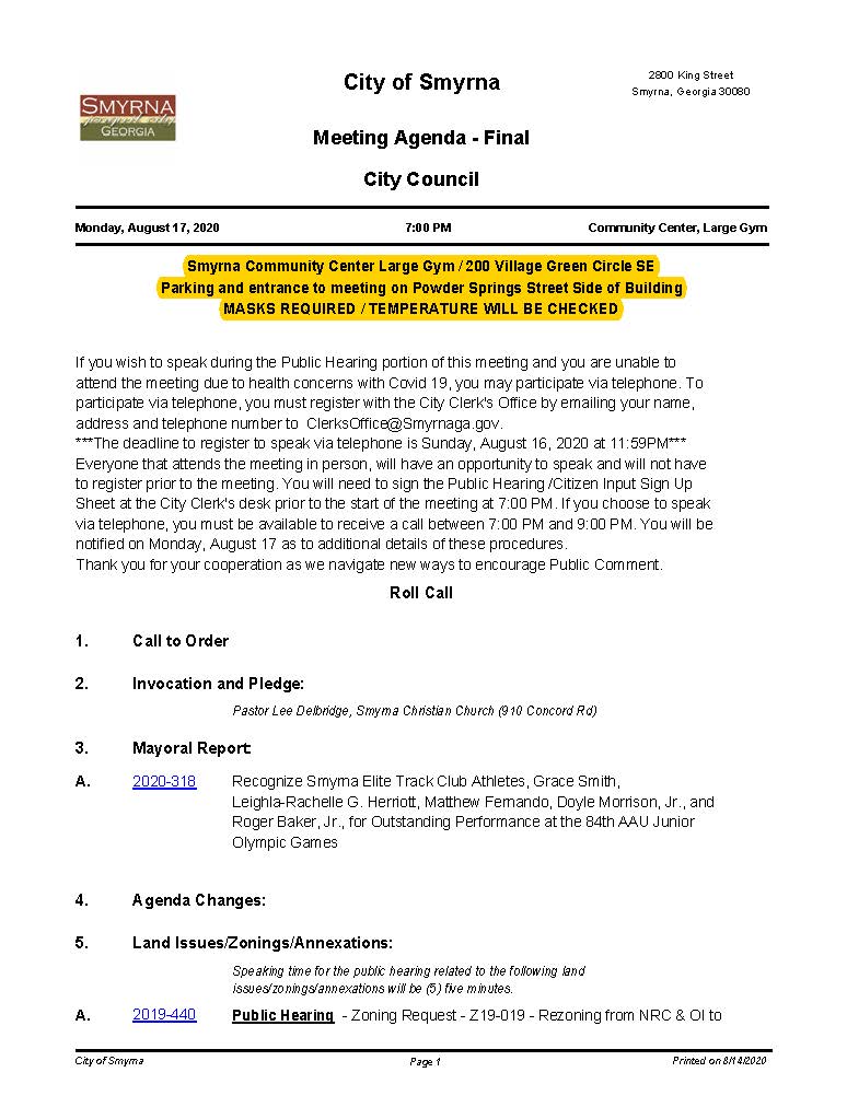 08-17-2020 August 17, 2020 Mayor and Council Meeting NO attachments_Page_1