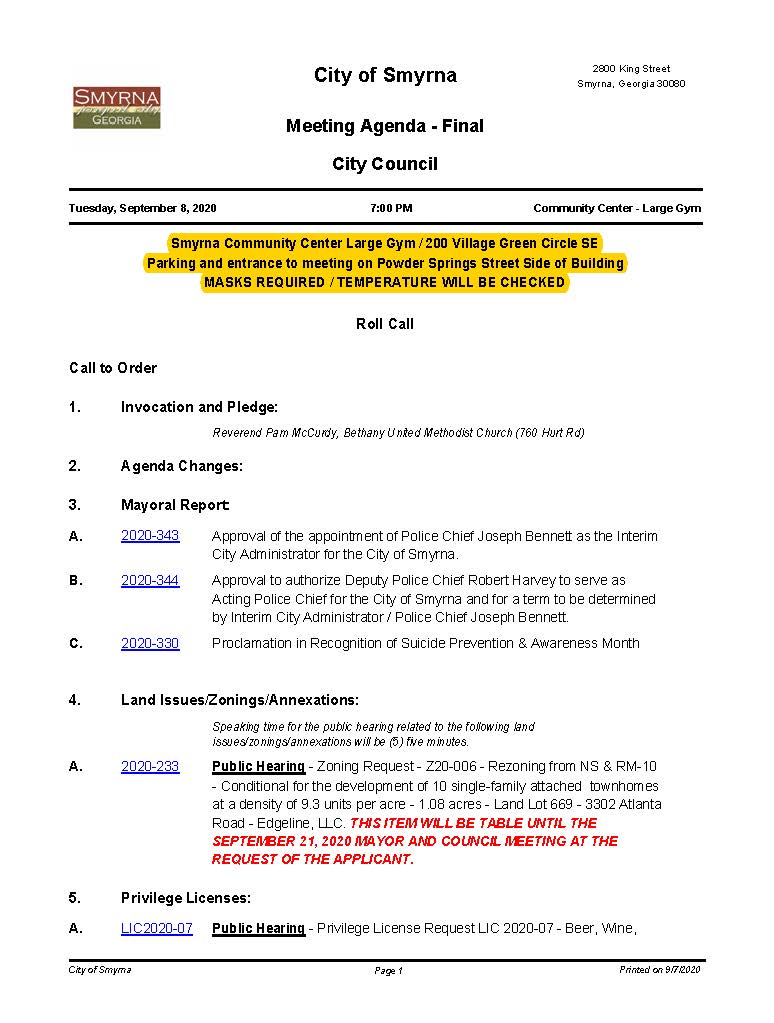 09-08-2020 September 8, 2020 Mayor and Council Meeting with NO attachments_Page_1