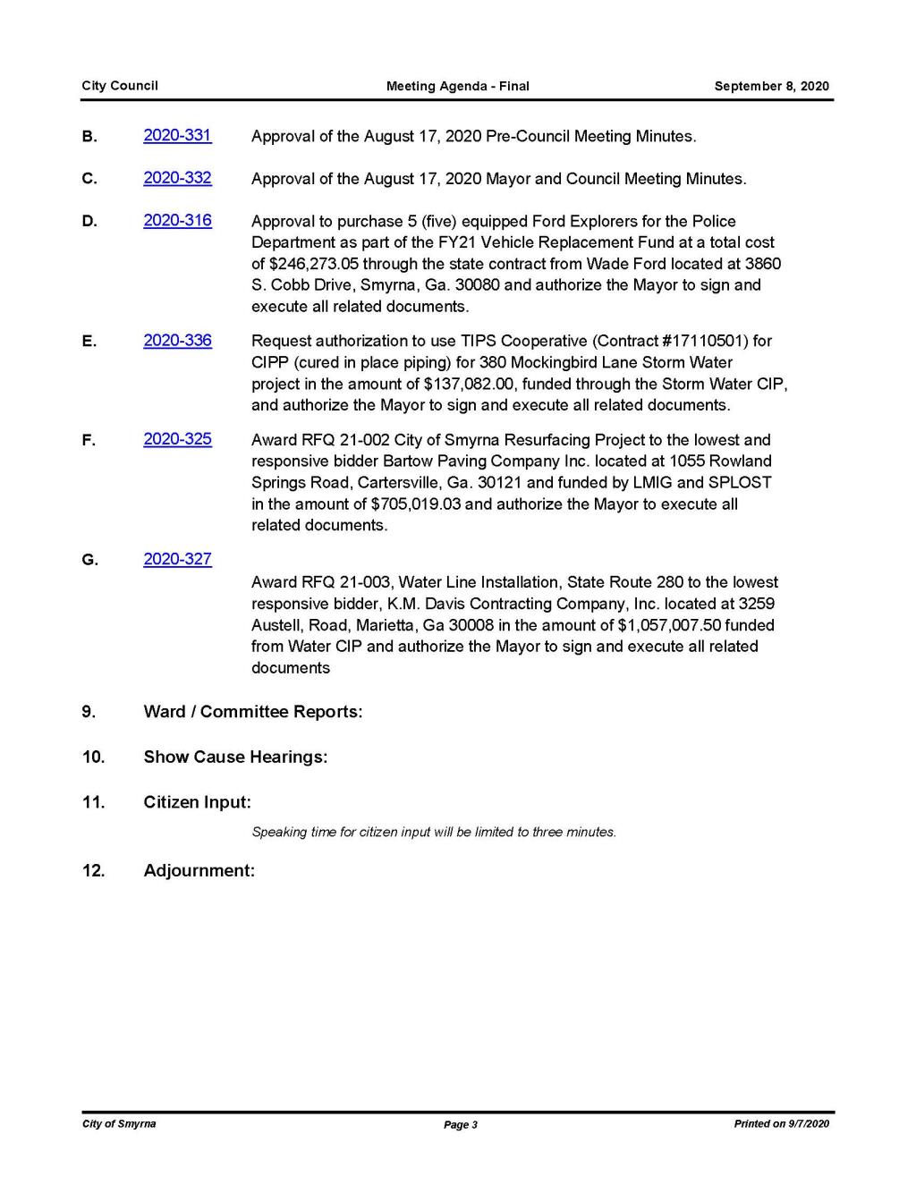 09-08-2020 September 8, 2020 Mayor and Council Meeting with NO attachments_Page_3