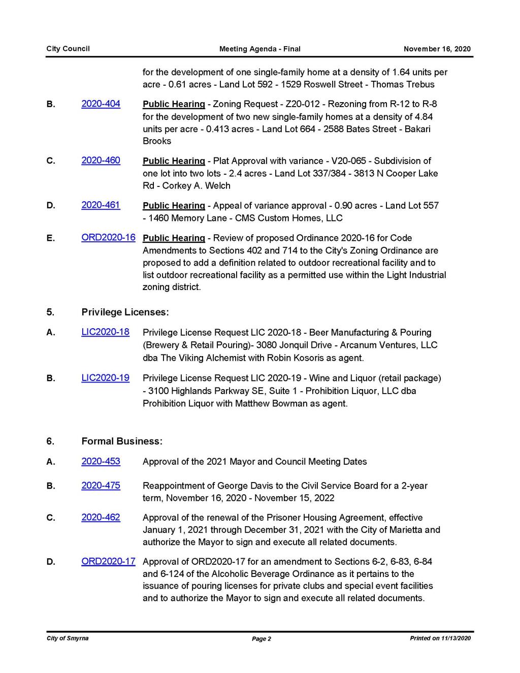 11-16-2020 November 16, 2020 Mayor and Council Agenda - FINAL - NO attachments_Page_2