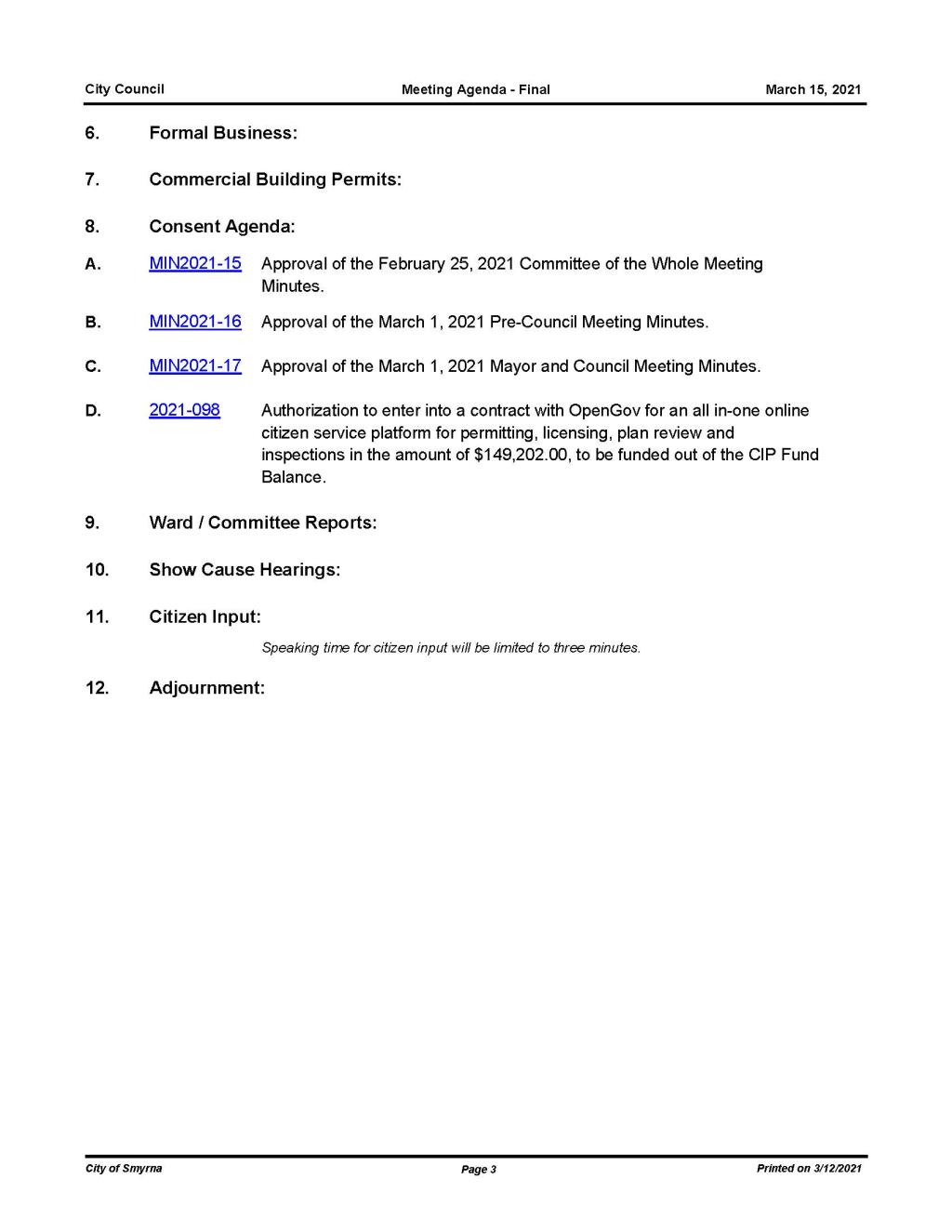 03-15-2021 March 15, 2021 Mayor and Council Meeting Agenda - FINAL - no attachments_Page_3