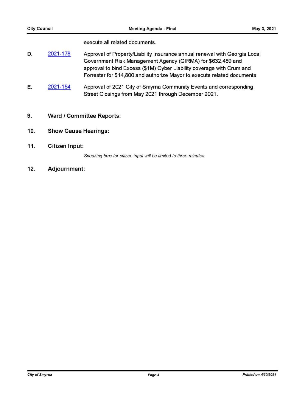 05-03-2021 May 3, 2021 Mayor and Council Meeting Agenda - FINAL_Page_3