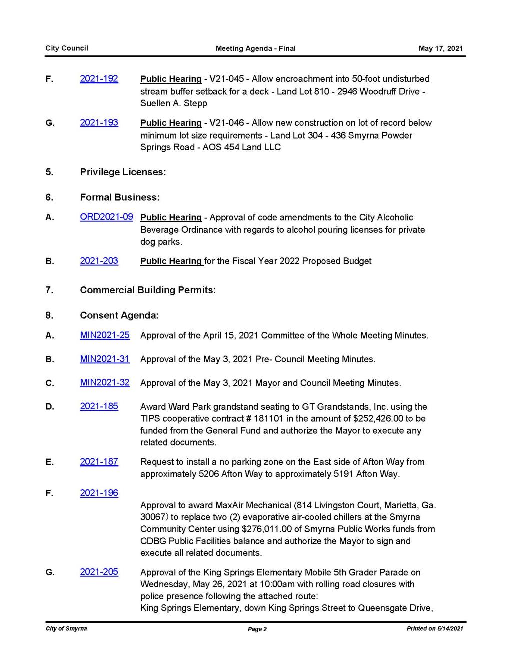 05-17-2021 May 17, 2021 Mayor and Council Agenda - FINAL - no attachments_Page_2