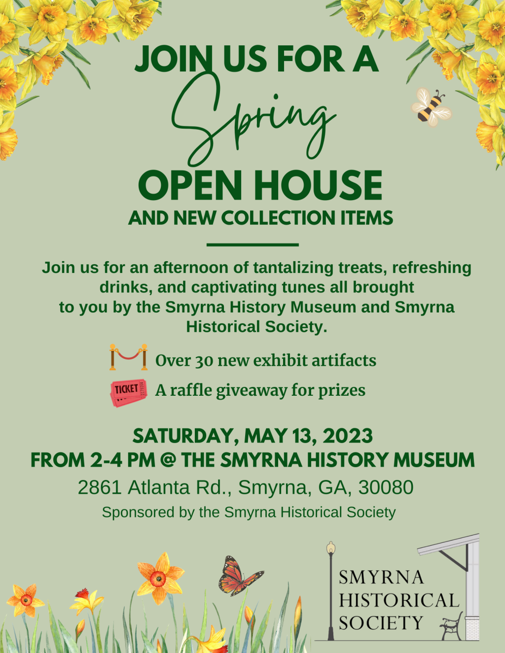 Smyrna Museum Open House May 13