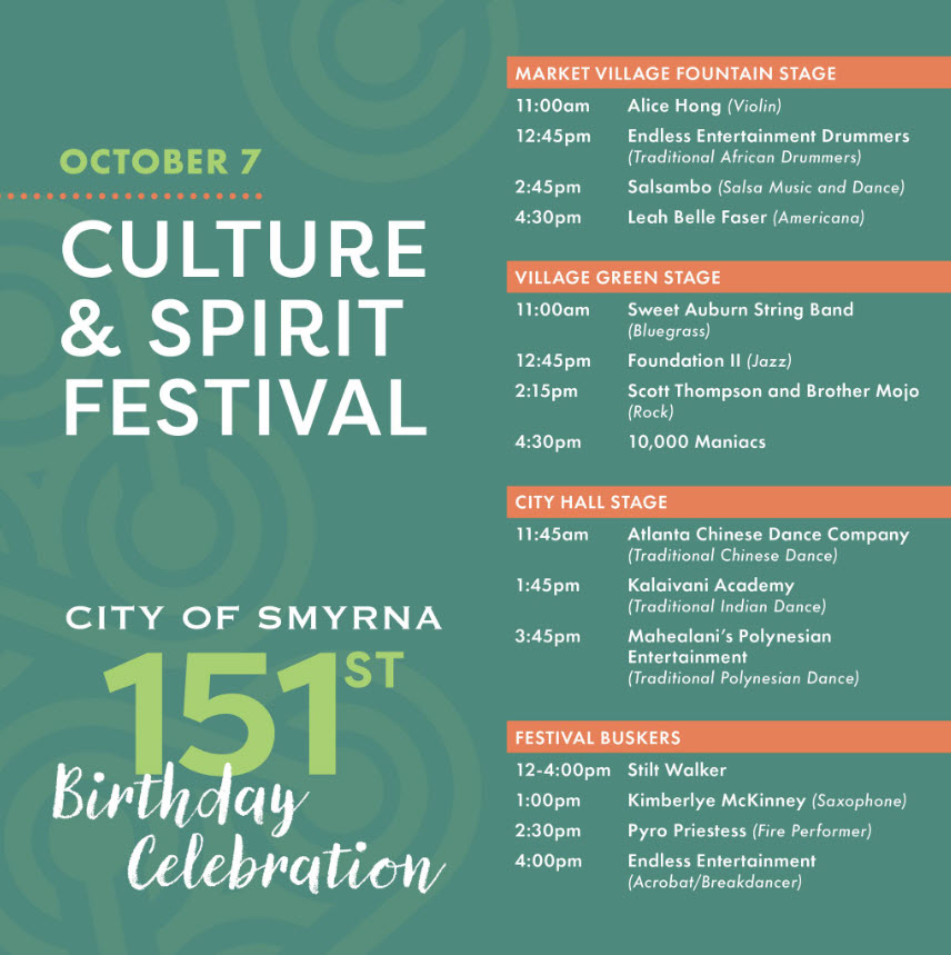 List of performers for Culture & Spirit Festival 2023